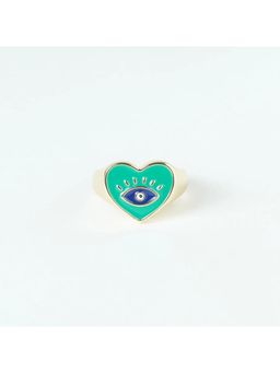 Salty - Green Bella Evil Eye Love Ring