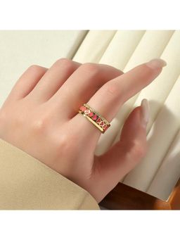 Salty - Rani Pink Tint Tango Ring