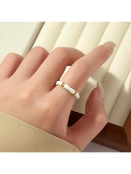 Salty - White Honeyed Love Ring