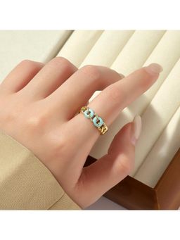 Salty - Blue Forever Love Diamond Ring