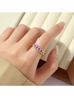 Salty - Purple Forever Love Diamond Ring