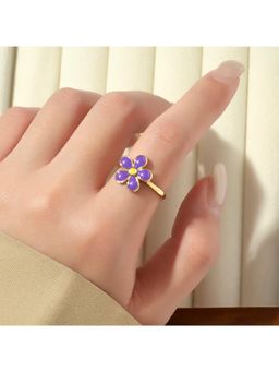 Salty - Purple Lilac Bud Ring