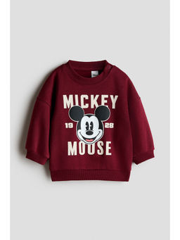 H&M - Boys Red Printed Sweatshirt