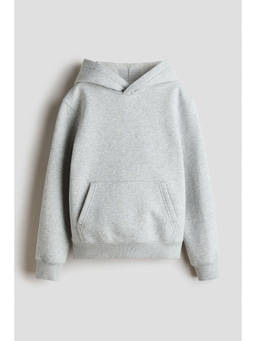 H&M - Boys Grey Brushed-Inside Hoodie