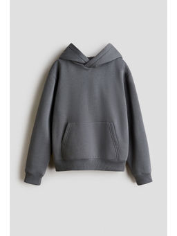 H&M - Boys Grey Brushed-Inside Hoodie