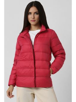 Van Heusen - Women Red Solid Casual Jacket