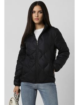 Van Heusen - Women Black Solid Casual Jacket