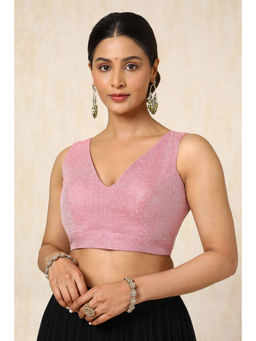 Soch - Womens Blush Pink Jute Textured Blouse