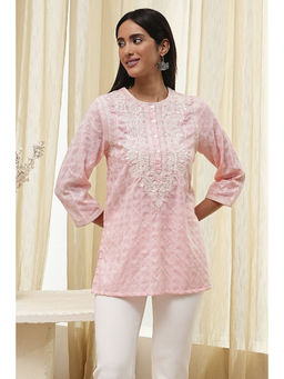 Biba - Women Pink Straight Short Kurti