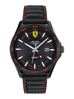 Scuderia Ferrari - Pilota Evo GMT Black Round Dial MensWatch - 0830776