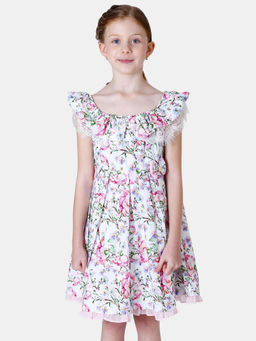 One Friday - Pink Floral Printed Dress