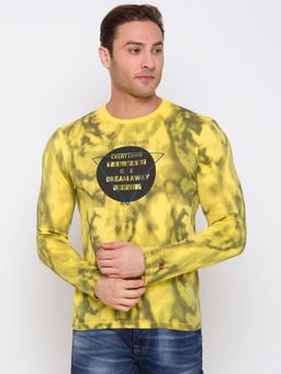 Being Human - Men Printed Yellow T-Shirt