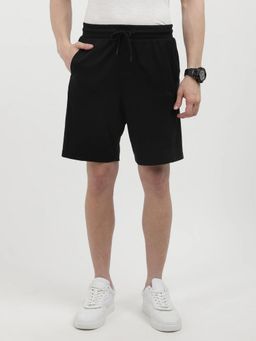 Calvin Klein - Black Regular Fit Solid Mid Rise Shorts
