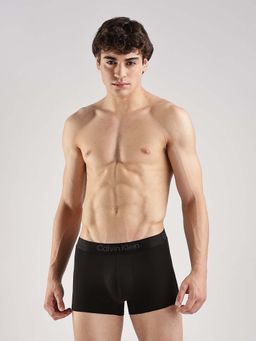 Calvin Klein - Black Solid Low Rise Trunk - Pack Of 3