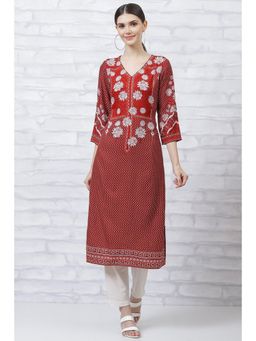 Rangriti - Brown Printed Kurta