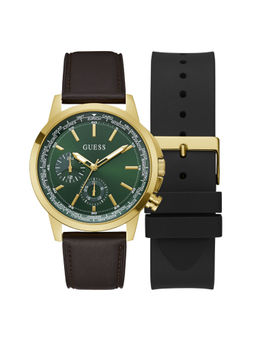 Guess - Green Dial Men Analog Watch with Detachable Strap - GW0664G2 (M)