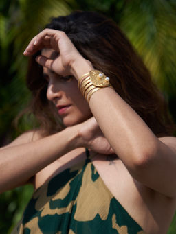 Kassa - Studio Kassa Ocean Wave White Cuff Kada