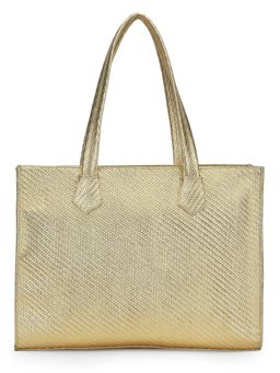 Praccessorii - Beige Smart Textured Laptop Bag