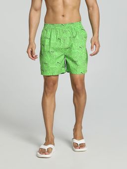 Puma - Wvn Aop15 -Side Pocket Men's Green Boxers