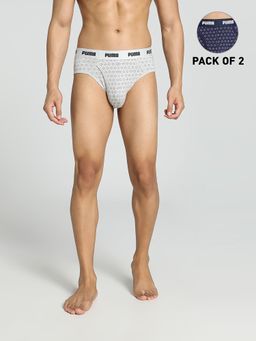 Puma - Stretch Aop Wb 15 Men's Blue Brief (Pack of 2)