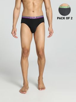 Puma - Stretch Wb 19 Men's Black Brief (Pack of 2)