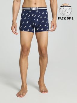 Puma - Stretch Aop Wb 22 Men's Blue Trunk (Pack of 2)