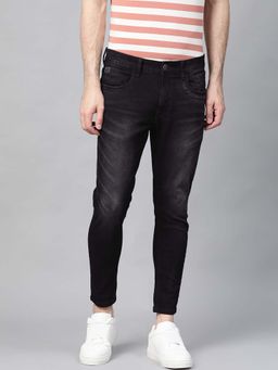 WROGN - Men Black Mid Rise Stretchable Jeans