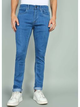 WROGN - Men Blue Slim Fit Stretch Casual Jeans