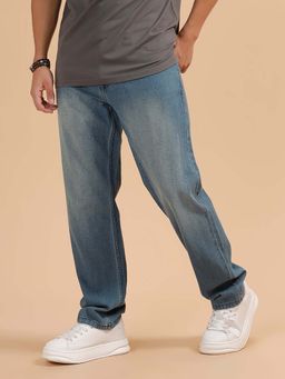 WROGN - Men Blue Heavy Fade Anti Fit Jeans