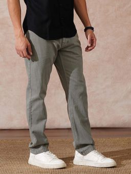 WROGN - Men Grey Heavy Fade Relaxed Fit Jeans