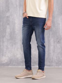WROGN - Men Blue Low Fade Skinny Jeans