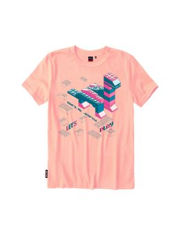 Gini & Jony - Boys Peach T-shirts