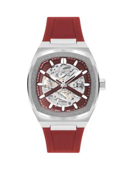 Lee Cooper - Men Automatic Red Tonneau Dial Watch - LC07902.388 (M)