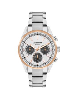 Lee Cooper - Men Multifunction Silver Round Dial Watch - LC07986.530 (M)