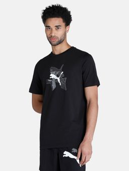 Puma - Graphics Reflective Mens Black T-shirt