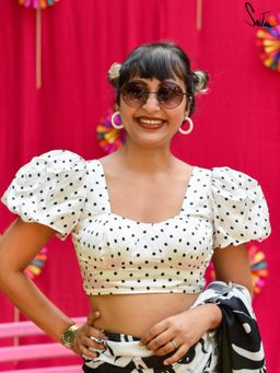 Suta - White Modal Viscose Stitched Blouse