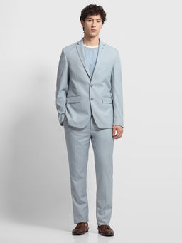 Arrow - Blue Solid/Plain Tailored Fit Blazer and Trouser