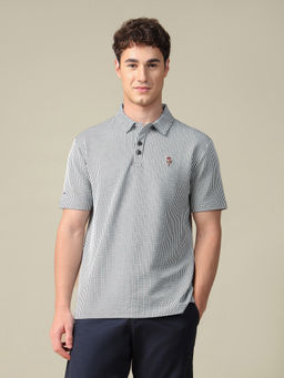 U.S. Polo Assn. Denim Co. - Black Stripes Relaxed Fit Polo T-Shirt
