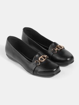 Lemon & Pepper - Women Black Ballerinas