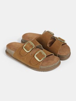 Lemon & Pepper - Women Tan Cork Sandals