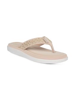 Bata Comfit - Women Beige Casual Flip Flops