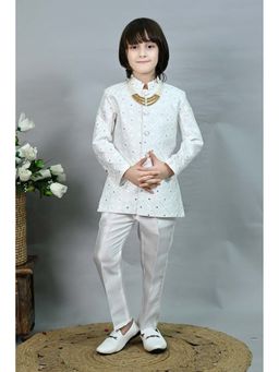 Ahhaaaa - Sequin Embroidered Jodhpuri and Trouser with Mala