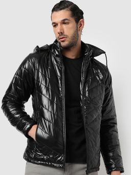 Campus Sutra - Solid Stylish Winter Puffer Jacket