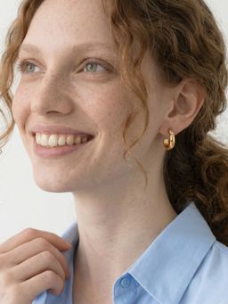 Palmonas - Radiant Stone Hoop Earrings