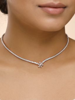 GIVA - Silver Rose Gold Starry Choker
