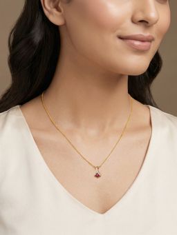 GIVA - Silver Golden Aspira Pendant (Without Chain)
