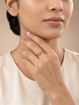 GIVA - Silver Rose Gold Infinitely Yours Ring