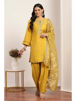 Rangriti - Women Yellow Kurta Salwar with Dupatta