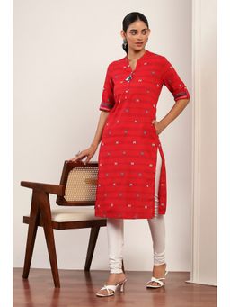 Rangriti - Women Red Kurta with Churidar