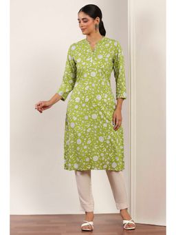 Rangriti - Women Green Kurta with Pant